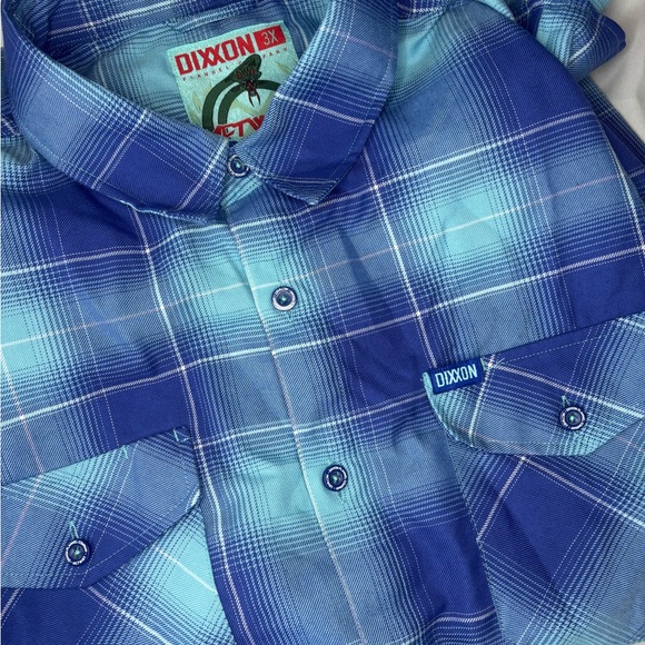 DIXXON Blue and White Plaid Shirt - Picture 4 of 8